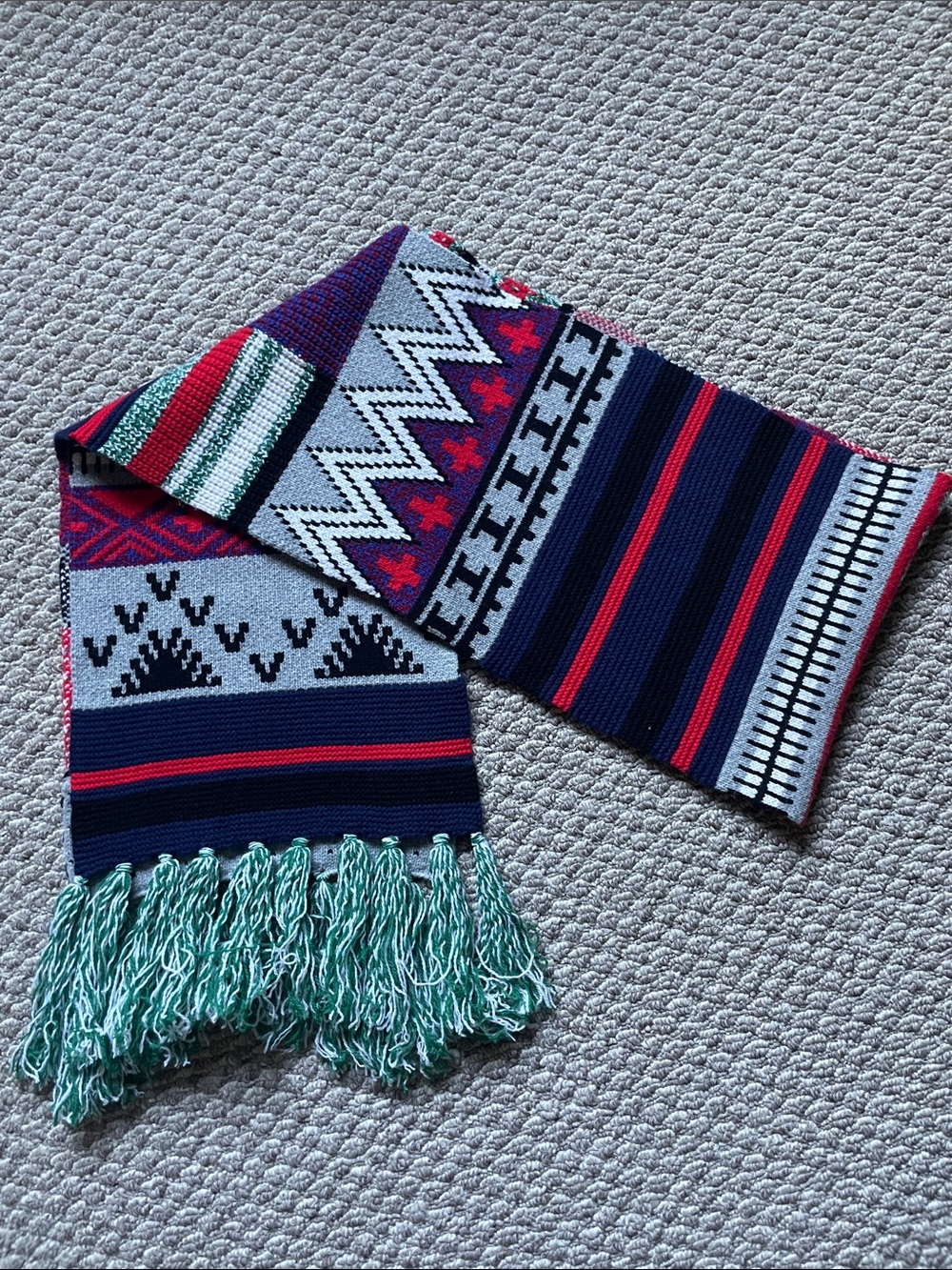 J. Crew extra long wool knit scarf